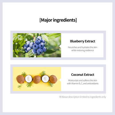 Coconut Bio Mask With Blueberry